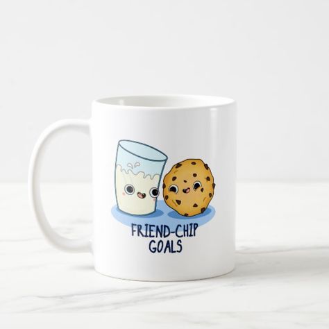 Cute Mug Words, Best Friends Mug Ideas, Cookie Puns, Best Friend Mugs Funny, Friendship Cups Mugs, 50th Birthday Gag Gifts, Elephant Birthday, Cute Puns, Best Friend Mug