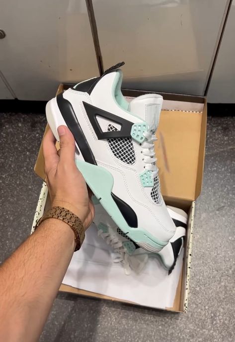 Jordan 4 Seafoam, Air Jordan Retro 4, Jordan 4’s, Foams Shoes, Jordan Retro 4, Retro 4, Nike Air Jordan Retro, Master Piece, Air Jordan Retro