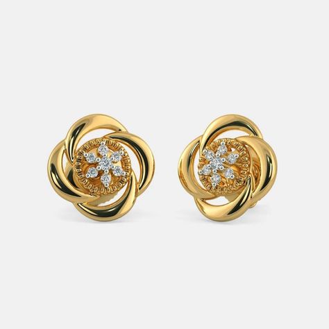 Excited to share the latest addition to my #etsy shop: 18k Gold Earrings- Diamond Earrings- Stud Earrings- Yellow Gold Earrings- Wedding Earrings- Gift For Her https://www.etsy.com/Internationaljmart/listing/1318883699/18k-gold-earrings-diamond-earrings-stud?utm_campai Designer Earrings Studs, Fire Earrings, Diamond Jewelry Earrings, Gold Earrings Wedding, 18k Gold Earrings, Gold Earrings Designs, Stylish Earring, Black Jewelry, Earrings Stud