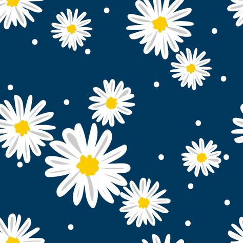 Daisy Background, Flower Shower Curtain, Doodle Style, Teal Flowers, White Circle, White Daisies, Floral Shower Curtains, Hand Drawn Flowers, Daisy Pattern