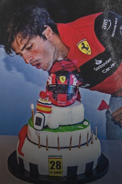 carlos and his birthday cake last year carlos sainz, ferrari, ferrari aesthetic, carlos sainz boyfriend material, f1, formula one, formula 1, wallpaper, f1 wallpaper, wallpaper aesthetic, grand prix, racing driver, motorsports, italian grand prix, monza, monza circuit, spain Aesthetic Carlos Sainz, Carlos Sainz Boyfriend, Carlos Sainz Boyfriend Material, Ferrari Aesthetic, Monza Circuit, His Birthday Cake, Wallpaper F1, Forza Ferrari, F1 Wallpaper