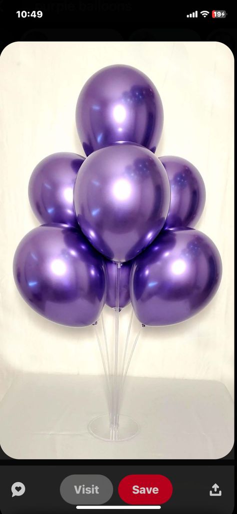 Purple Decorations Party, Chrome Party, Purple Birthday Party Decorations, Purple Birthday Decorations, Purple Party Decorations, Chrome Purple, Purple Balloon, Surprise Birthday Decorations, Purple Birthday Party