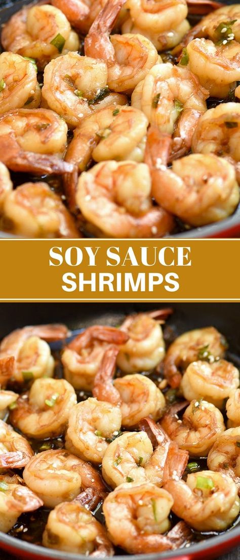 Shrimps in Soy Sauce with a delicious medley of sweet and salty flavors that's sure to be a crowd favorite! Easy to make and ready in minutes, they're great for weeknight dinners or as party appetizers. #seafood #shrimp #easydinner #weeknightdinner #soysauce #recipes #comfortfood Healthy Soy Sauce, Seafood Medley Recipes, Seafood Shrimp, Chinese Cooking Wine, Best Seafood Recipes, Appetizers For A Crowd, Healthiest Seafood, Seafood Appetizers, Grilled Seafood