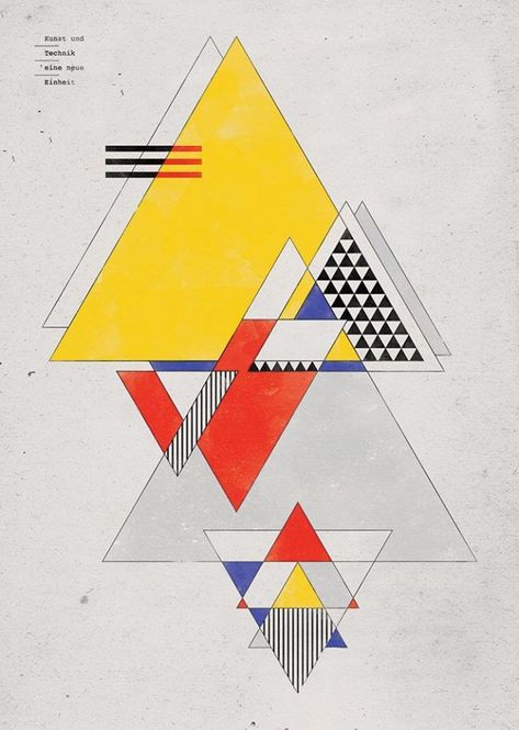 Bauhaus geometry Bauhaus Movement Magazin Konst Designs, Geometric Abstraction, Bauhaus Art, Bauhaus Design, Principles Of Design, Art And Illustration, History Design, Art Movement, Art Abstrait