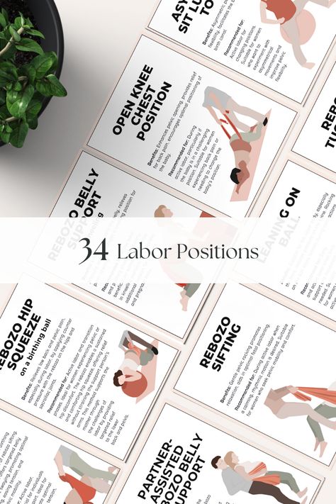 💗 Printable Labour Natural Childbirth Positions Flash Cards - Labor Flash Cards.  These flashcards are tailored to assist doulas in providing the best doulacare to expecting parents.  Labor Positions with Partner, Labor Position with ball, Labor Position with Rebozo, Labor Position with  peanut Ball Labor Positions With Partner, Inclusive Artwork, Labour Positions, Birth Positions, Doula Resources, Labor Positions, Peanut Ball, Partner Cards, Birthing Ball