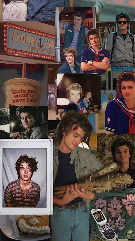 #strangerthings #eleven #wallpaper #aesthetic #80s #fondo #fondos #background #collage #moodboard #lockscreen #homescreen #strangerthingswallpaper #steve #harrington #steveharrington Steve Harrington Images, Steve Harrington Phone Wallpaper, Stranger Things Steve Aesthetic, Joe Keery Aesthetic Wallpaper, Steve Harrington Wallpaper Laptop, Joe Keery Wallpaper Iphone, Eleven Wallpaper Aesthetic, Stranger Things Steve Wallpaper, Steve Harrington Wallpaper Iphone