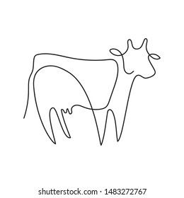 Continuous Line Tattoos, Cow Line Tattoo, One Line Cow Tattoo, Single Line Cow Tattoo, Simple Cow Tattoo, Cow Outline, Cow Tattoo Line, Cow Line Art, Cow Doodle Tattoo