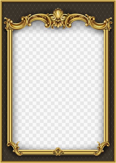 Download the Golden ornamental frame with pattern 1220955 royalty-free Vector from Vecteezy for your project and explore over a million other vectors, icons and clipart graphics! Rococo Frame, Gold Border Design, Royal Frame, Frames Design Graphic, Certificate Design Template, Neon Wall Art, Photo Frame Wallpaper, Frame Border Design, Photo Frame Design