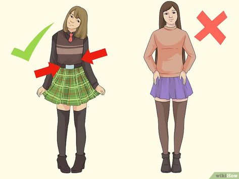 How to Look Good In Your School Uniform (with Pictures) - wikiHow How To Look Attractive, College Uniform, Winter Outfits For School, School Uniform Outfits, School Uniform Fashion, Summer School Outfits, Fall Outfits For School, Grunge Dress, School Dresses