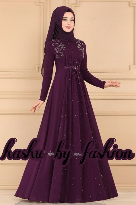 NEW COLLETION OF HIJAB ABAYA BURKHA AND MORE ? Fashion by hashu Abaya Burkha, Modest Evening Gowns, Puffy Prom Dresses, Eid Fashion, Outfits Muslim, Silk Kurti Designs, Circle Mehndi, Hijab Abaya, Muslim Dresses