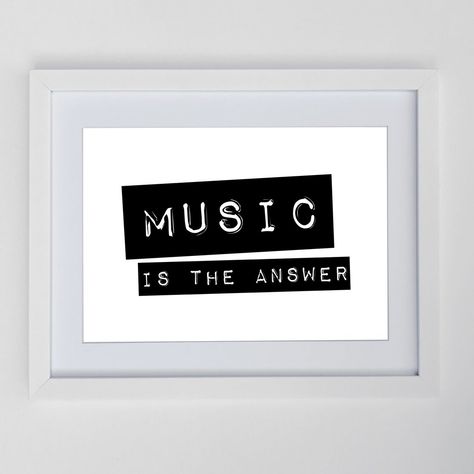 Music Is The Answer Tattoo, Music Is The Answer, Tattoo Music, A3 Frame, A4 Frame, Disco Music, Music Tattoos, Order Up, Inspiration For Kids