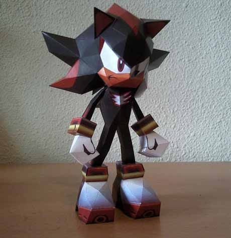 Sonic The Hedgehog Template, Sonic Crafts, Low Poly Shadow The Hedgehog, Shadow The Hedgehog Design, Low Poly Sonic, Shadow The Hedgehog Keychain, Shadow Sonic, Game Sonic, Hello Kitty Printables