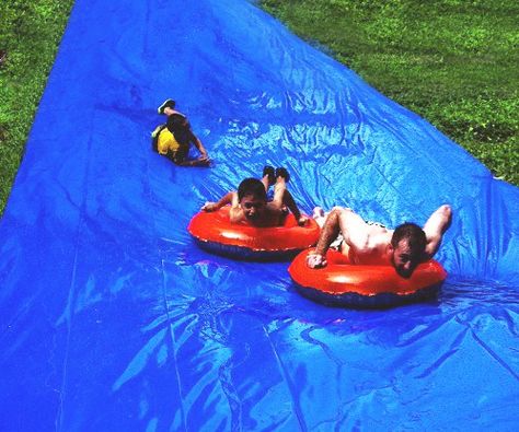 Slide into summer with a huge adrenaline rush by embarking on an epic ride on the 75 foot water slide. This massive slip and slide mat measures a whopping 75 feet long by 12 feet wide and features an ultra slick UV protected plastic for smooth launches. Inflatable Floating Island, Hello Kitty Pillow, Entertaining Gifts, Adrenaline Rush, Cool Gifts For Kids, Slip And Slide, Water Slide, Water Toys, Inflatable Water Slide