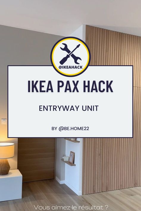 Ikea Pax Entry Way, Ikea Pax Entryway, Ikea Pax Hack, Entry Area, Door Coverings, Optimize Space, Japandi Style, Ikea Pax, Stylish Storage Solutions