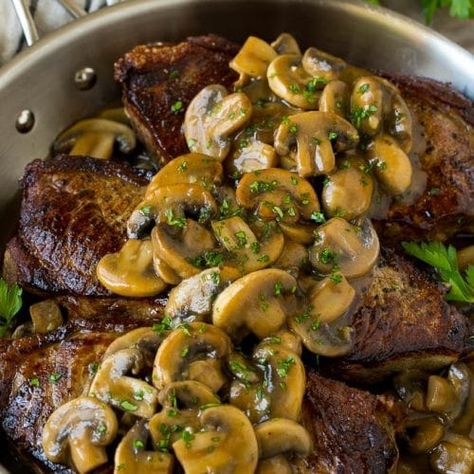 Mushroom Steak Sauce - Dinner at the Zoo Mushroom Demi Glaze Recipe, Mushroom Steak Sauce Recipe, Mushroom Steak Sauce, Mushroom Sauce For Steak, Beef Heart Recipe, Steak Sauce Recipe, Steak Sauces, Demi Glaze, Sauce For Steak