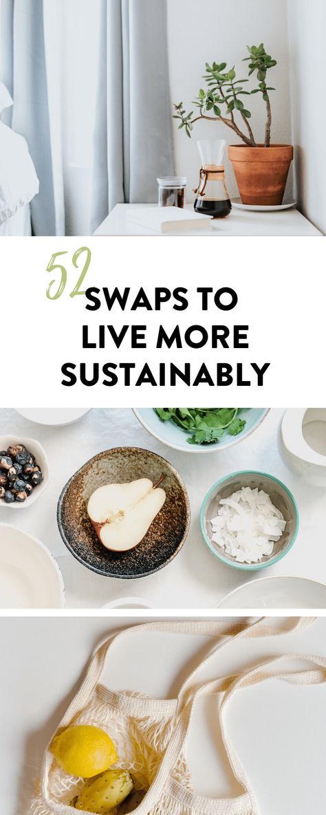 52 Swaps to Live More Sustainably - The Healthy Maven Sustainable Living Aesthetic, Sustainable Swaps, Branch Basics, Cleaning Your Colon, Detox Your Home, Environmentally Friendly Living, Eco Lifestyle, Health Trends, Reduce Food Waste