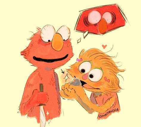 Don't Hug Me I'm Scared Fanart, Elmo World, Sesame Street Muppets, The Muppet Show, The Muppets, Jim Henson, Hippie Art, Cute Art Styles, Funny Art