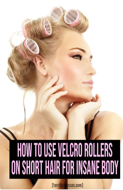 Looking for help on how to use Velcro rollers on short hair for added oomph and volume? You’re in the right place. Learn how to prep your hair, how to put these curlers in and get a trick for taking them out that eliminates tangle worries forever. Click over and get the solutions you need. via @torifitnzer Rollers On Short Hair, Velcro Curlers, Curling Fine Hair, Short Hair Volume, Hair Rollers Tutorial, Curlers For Short Hair, Velcro Hair Rollers, Roller Curls, Velcro Rollers