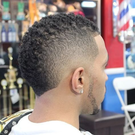 short black haircut with faded sides for men Mohawk For Men, Short Black Haircuts, Black Haircut, Hair Myth, Mohawk Haircut, Mohawk Hairstyles Men, Black Hair Cuts, New Short Haircuts, Black Men Haircuts