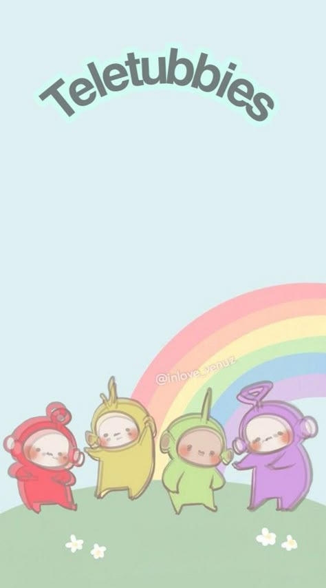 Teletubbies Teletubby Wallpaper, Teletubbies Nails, Teletubbies Drawing, Teletubbies Cute, Cute Teletubbies, Teletubbies Wallpaper, Teletubbies Fanart, Po Teletubbies, Cute Kawaii Animals