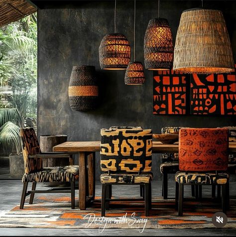 African Restaurant Design Interiors, African Restaurant Design, African Decor Bedroom, African Restaurant, Boho Decor Ideas, Afrocentric Decor, African Interior Design, Africa Art Design, Interior Design Dining