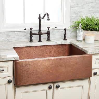 Apron Farmhouse Sink, Copper Kitchen Sink, Farmhouse Sinks, Metallic Orange, Vintage Tub, Apron Sink, Farmhouse Apron Sink, Classic Kitchen, Farm Sink