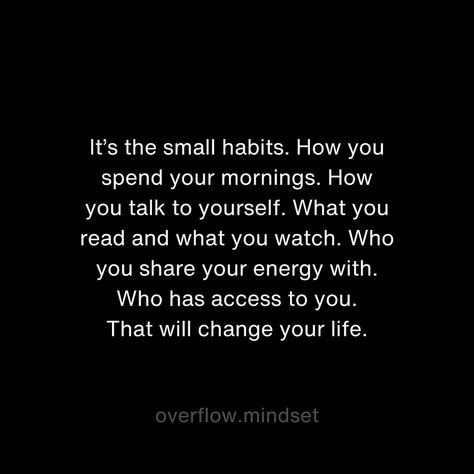 Breaking Habits Quotes, Breaking Habits, Habits Quotes, Small Habits, Dream Big Work Hard, Business On Instagram, Mindset Motivation, Mindset Quotes, Money Mindset