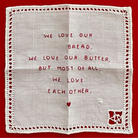 Valentine Notes, We Love Each Other, Poetry Art, Embroidery Letters, February 11, Love Each Other, Love Letter, Bits And Bobs, Love Letters