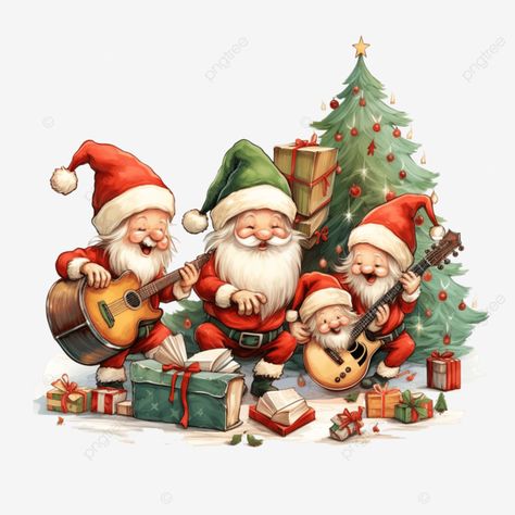 happy merry christmas bundle of santa and elfs playing instruments illustration santa claus christ Christmas Instruments, Happy Merry Christmas, Santa Claus Christmas, Christmas Bundle, Christmas Santa, Free Png, Santa Claus, Graphic Resources, Merry Christmas