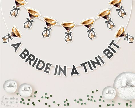 A Bride in A Tini Bit Tinis and Bikinis Martini Theme Party Garland Bachelorette Party Birthday P... | Etsy (US) Fingerlakes Bachelorette Party, Bridal Shower Bachelorette Party Combo, Martini And Matrimony Bachelorette, Bikinis And Tinis Party, Dirty Martini Bachelorette, Bikinis And Martinis Bach Party Decor, Martini Bridal Shower Ideas, Martinis And Matrimony Bachelorette, Martini Bachelorette Party Theme