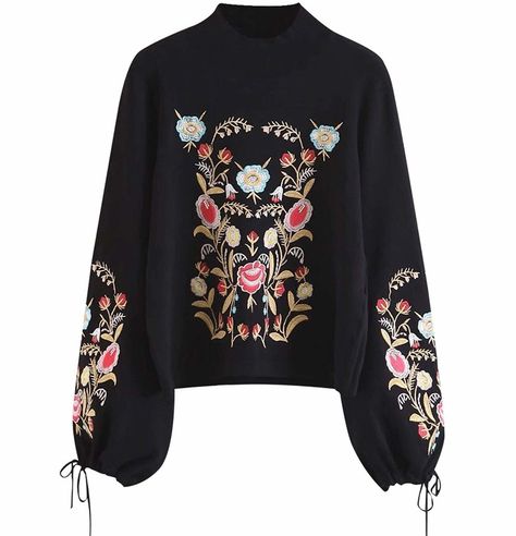 Sleeves Top Outfit, Fall Knit Sweater, Bohemian Sweater, Embroidery Sweater, Top Outfit, Long Sleeve Knit Sweaters, Sleeves Top, Embroidered Sweater, Knitting Women Sweater