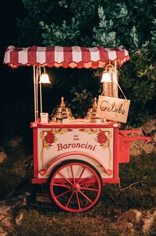 Food Cart Aesthetic, Vintage Ice Cream Cart, Ice Cream Kiosk, Dark Academia Color, Ice Cream Car, Gelato Cart, Gerobak Dorong, Hendricks Gin, Coffee Bike