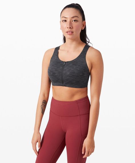 Enlite Front-Zip Bra Zip Bra, Body Sweat, Bra Hooks, Front Zip Sports Bra, Running Bra, Lululemon Sports Bra, Social Media Engagement, Birthday List, Low Impact Workout