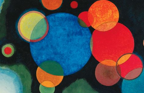 Deepened Impulse (Vertiefte Regung) by Wassily Kandinsky - galleryIntell The Infinity, Wassily Kandinsky, Circles, Abstract Painting, Blue, Black, Art