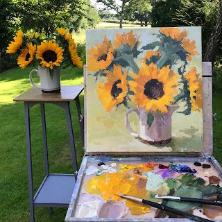 Master Artwork, Clare Bowen, Soft Pastels Drawing, Instagram Flowers, Flowers Yellow, Painting Art Lesson, Sunny Weather, Painting Lessons, Yellow Sunflower