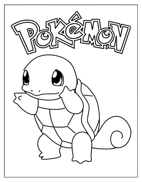 Squirtle Coloring Pages to Print Pokemon Printables, Pokemon Coloring Sheets, Pikachu Coloring Page, 151 Pokemon, Free Kids Coloring Pages, Coloring Pages Inspirational, Pokemon Coloring Pages, Pokemon Coloring, Pokemon Drawings