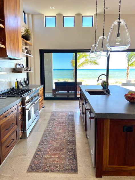 New Contemporary Beachfront Home near Four Seasons - Houses for Rent in La Ribera, Baja California Sur, Mexico - Airbnb Glass Sliding Doors, Beachfront Home, Baja California Sur, Contemporary Home, Sliding Glass Door, Luxury Vacation, Family Life, Contemporary House, Renting A House