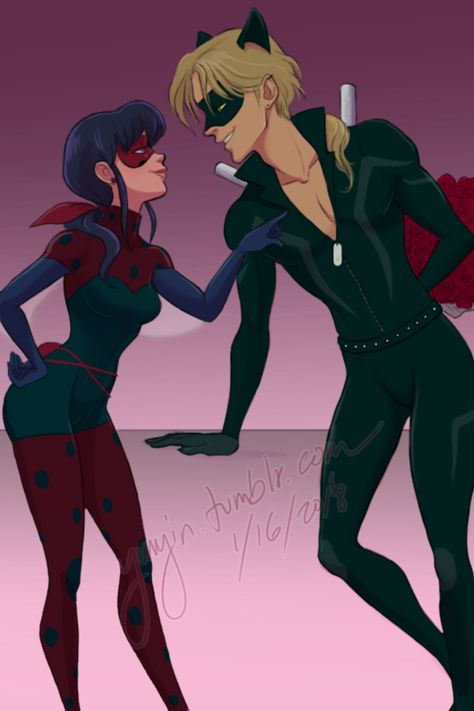 As One Does In Such Cases | Miraculous Ladybug | Know Your Meme Ladybug And Cat Noir As Adults, Miraculous Ladybug Future Au, Miraculous As Adults, Miraculous Ladybug Adults, Mlb Future Au, Miraculous Future Fanart, Miraculous Future Au, Mr Bug And Lady Noir, Adult Ladybug And Chat Noir