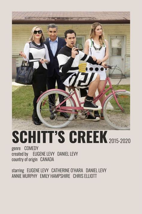 Schitts Creek Poster Aesthetic, Chris Elliott, Emily Hampshire, Minimalist 90s, Eugene Levy, Tv Poster, Daniel Levy, Movie Collage, Ew David