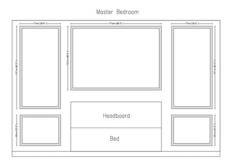 Custom made wall molding design have done for Bill -  Custom Wall Molding Service: Turn Your Walls into Works of Art Upgrade the interior of your home with our special wall molding service. We offer a streamlined process, free design support, and precise craftsmanship to ensure a smooth and rewarding experience. To get started: 1- Measure your wall to determine which option is most suitable for your space. 2- Send us the dimensions (width / height) and a photo of the wall, the quantity and size Box Moulding Bedroom, Wall Details Molding Bedroom, Ornamental Wall Molding, Molding On Walls In Bedroom, Wall Molding Bedroom, Wall Details Molding, Bedroom Wall Molding, Modern Classic Wall Panel Moldings, Wall Moulding Dimensions