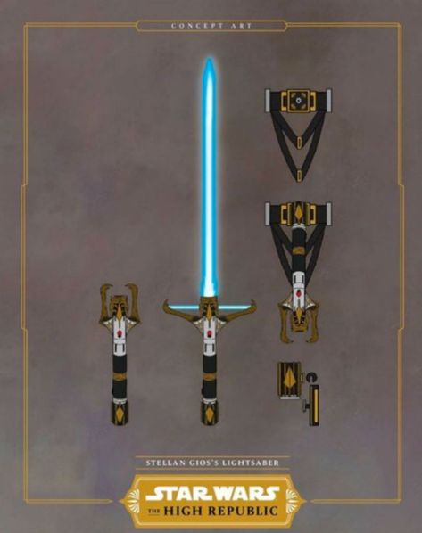 Star Wars The High Republic, The High Republic, High Republic, Lightsaber Design, Timmy Turner, Sabre Laser, Star Wars Light, Arte Nerd, Lightsaber Hilt