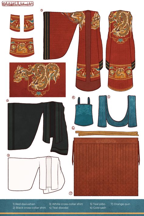 Chinese Dresses Pattern, Hanfu Pattern, Imperial Clothing, Traditional Skirts, Ancient Dress, Japanese Sewing Patterns, Goddess Costume, Fashion Sewing Tutorials, Chinese Clothing