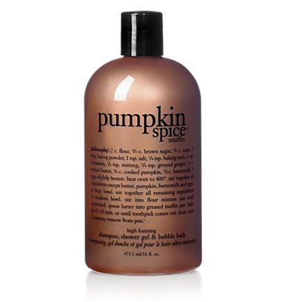 Philosophy shampoo, body wash and bubble bath. Complete with recipe for the matching treat! Philosophy Products, Spice Muffins, Pumpkin Spice Muffins, Avon Products, Perfectly Posh, Bath And Body Care, Etude House, Bubble Bath, Smell Good