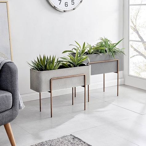 Rectangular Planters Indoor, Outdoor Patio Planters And Decor, Rectangle Planters Outdoor, Rectangular Planters Outdoor, Metal Planters Outdoor, Modern Planter Boxes, Modern Planters Indoor, Outdoor Plant Stands, Modern Planters Outdoor