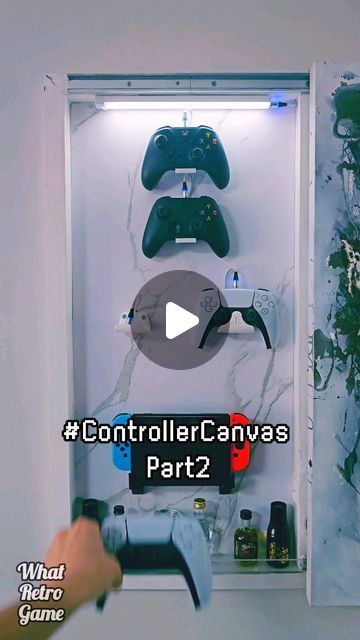 James Williams on Instagram: "ControllerCanvas Part 2.
will explain more about the usb's and other cables soon.

License Free Music 
by: Liborio Conti
Song title: Fragile Beauty

#canvascupboard #diy #paintingcontrollerstorage 
#whatretrogame #controllerstorage #xbox #ps5 #Nintendo #switch #gamer 
#gamepadwallmount #controllerwallmount 
#playstation #hiddengems #controllercanvas #controllersinpainting #painting #canvascupboard #secret 
#gamepadwallmount #controllerwallmount 
#playstation #hiddengems #controllercanvas #controllersinpainting #homeimprovement #controllercanvaspart2 #canvas #hidden #xboxseries" Hidden Game Console, Hidden Games, Fragile Beauty, Interior Wall, Free Music, Interior Walls, Retro Gaming, Game Console, Playstation