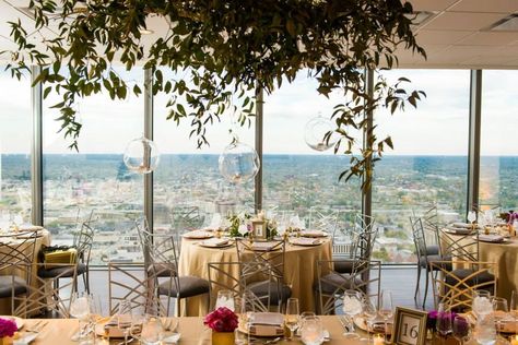 Best Downtown Indianapolis Wedding Venues | WeddingDay Magazine Chess Wedding, Wedding Venues Receptions, Wedding Venues Indianapolis, Always In Our Hearts, Downtown Indianapolis, Wedding Guest Gowns, Blue Wedding Bouquet, Dramatic Sleeves, Downtown Wedding