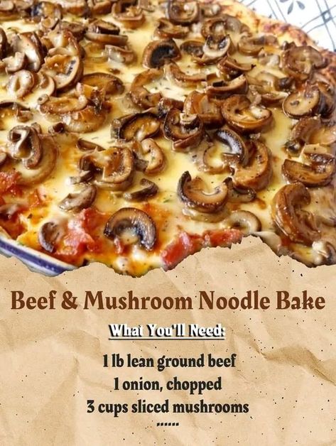 Chef Gordon Ramsay 🍝🥘🎂 | Gather around the table for a heartwarming Beef and Mushroom Noodle Bake | Facebook Beef And Mushroom Noodle Bake, Mushroom Beef Casserole, Tasteful Recipes, Noodle Bake, Veggie Casserole, Chef Gordon, Chef Gordon Ramsay, Beef Pasta, Beef Casserole Recipes