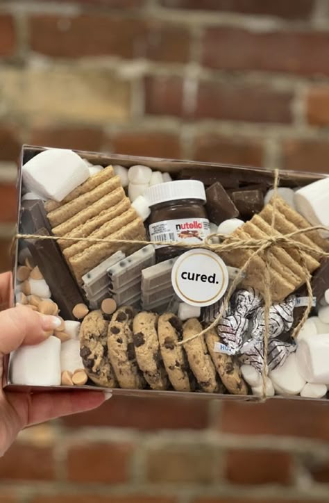 Smores Night, Marshmallows Cookies, S'mores Box, Charcuterie Box, Smores Station, Smores Cookie, Smores Kits, Cottage Meals, Xmas Baking