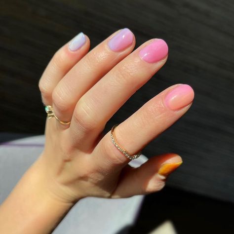 2023 Beauty Trends, Lime Nails, Fun Manicure, Bare Nails, Coral Nails, Tie Dye Nails, Skincare Hacks, Nail Art Techniques, Olive And June