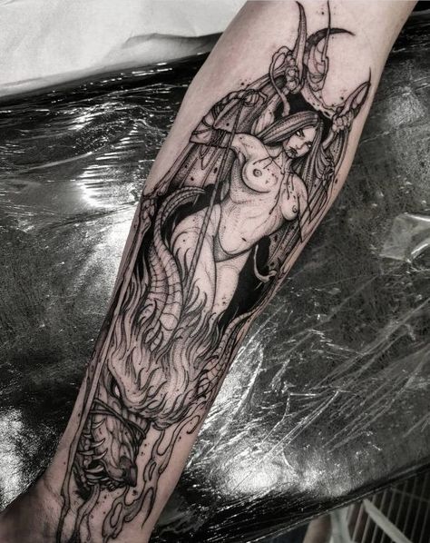 Every one of us has deep and dark fantasies you won’t share with the world. But a succubus tattoo is a great possibility to admit your inner world. Succubus Tattoo, Vampire Tattoo, Sick Tattoo, Fantasy Tattoos, Floral Tattoo Sleeve, Creepy Tattoos, Gothic Tattoo, Dark Art Tattoo, Tattoo Style Drawings